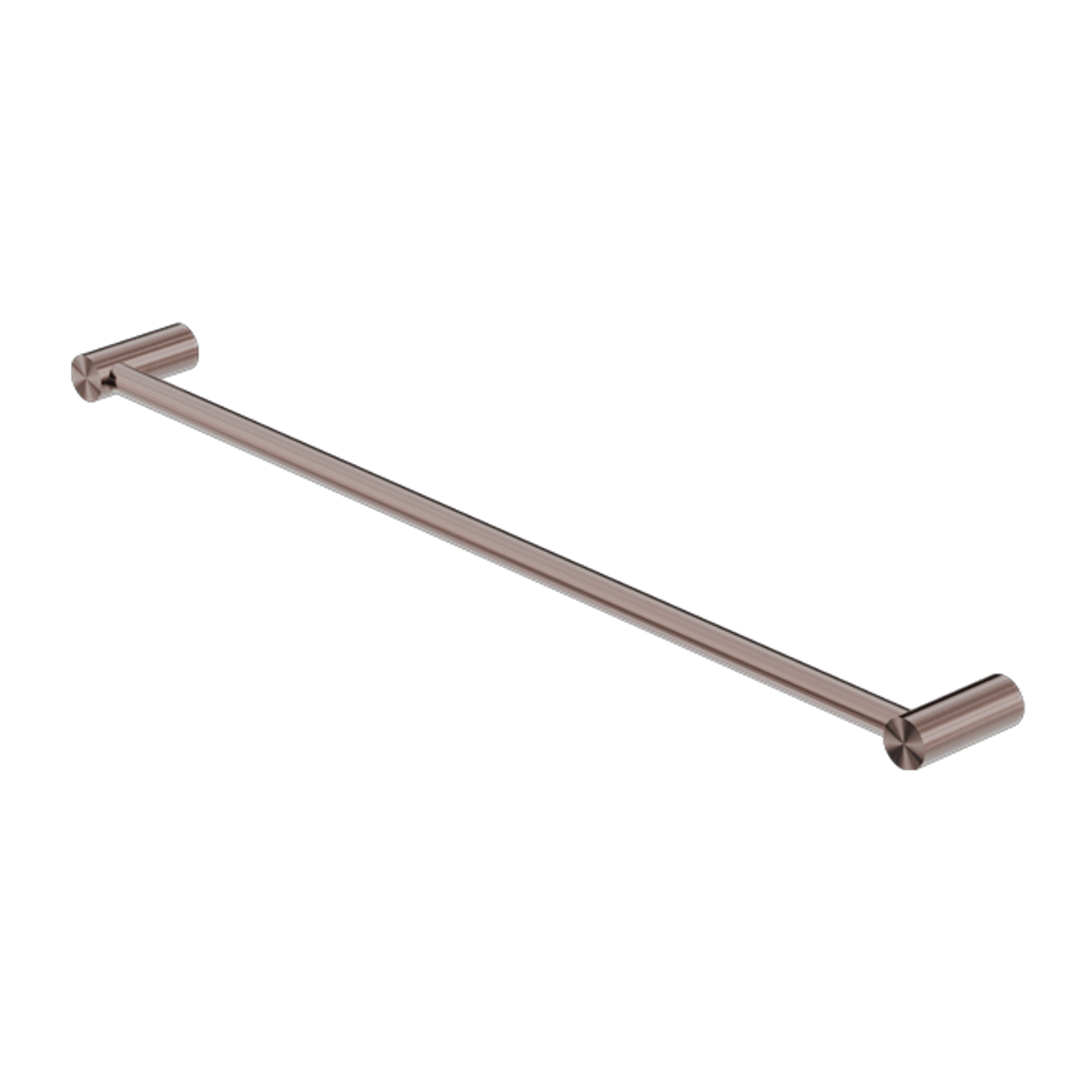 New Mecca Single Towel Rail 600mm Brushed Bronze gallery detail image