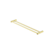 New Mecca Double Towel Rail 600mm Brushed Gold gallery detail image
