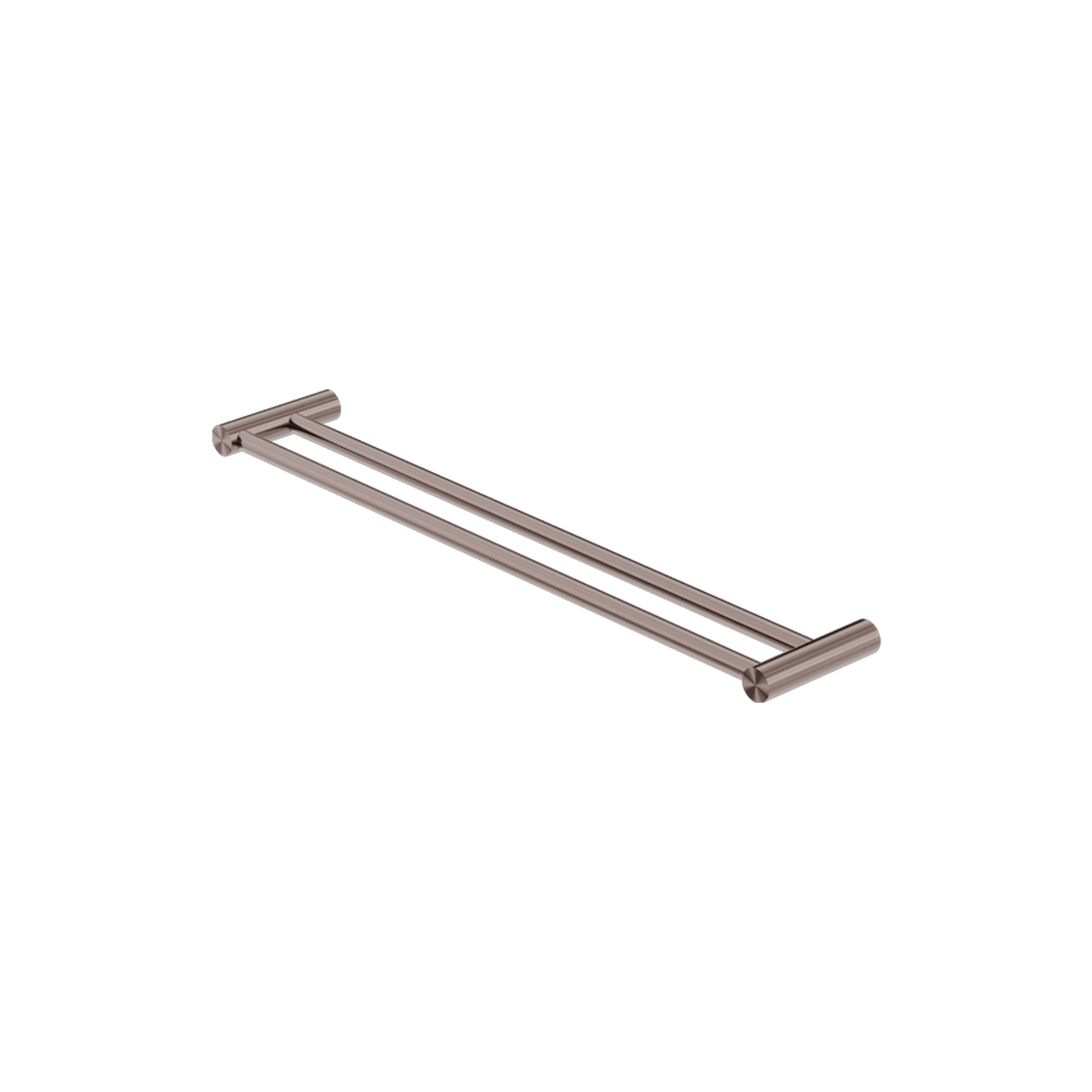 New Mecca Double Towel Rail 600mm Brushed Bronze gallery detail image