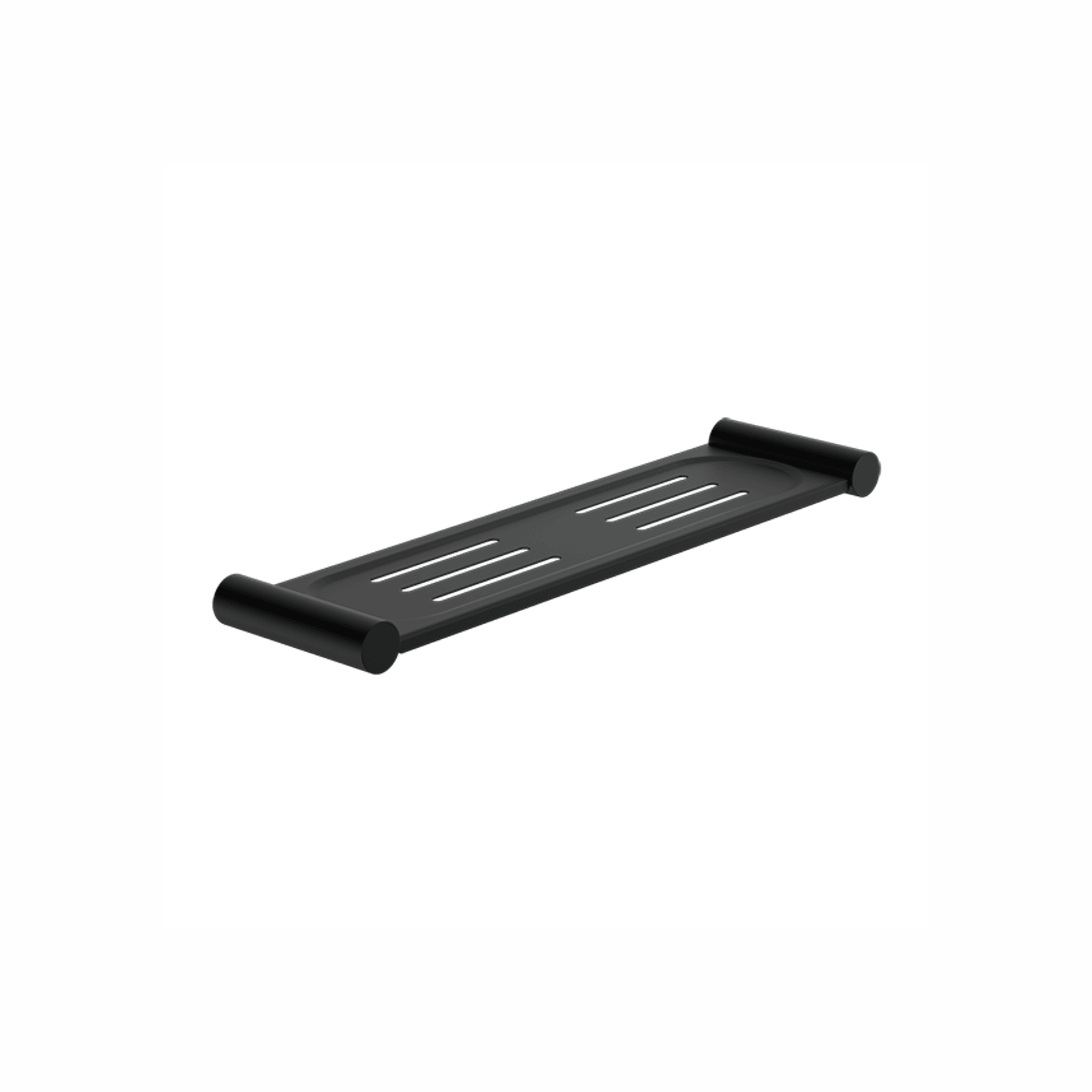 New Mecca Metal Shower Shelf Matte Black gallery detail image