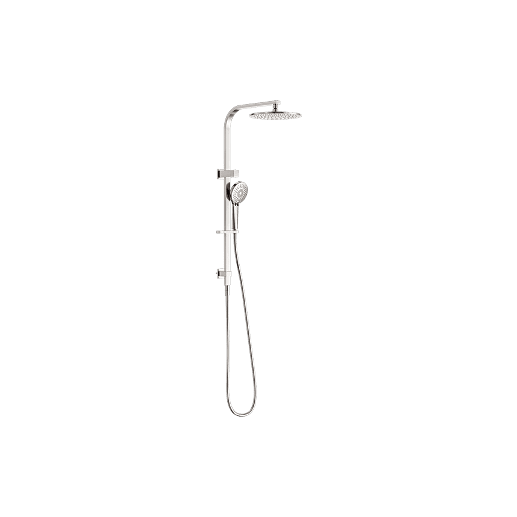 Bianca Twin Shower | Brushed Nickel gallery detail image