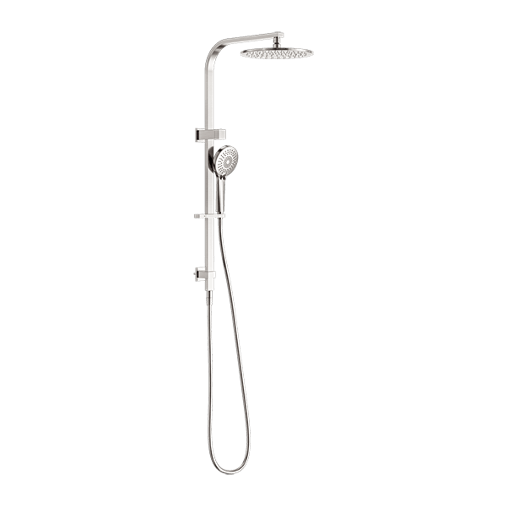 Bianca Twin Shower | Brushed Nickel gallery detail image
