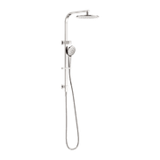 Bianca Twin Shower | Brushed Nickel gallery detail image