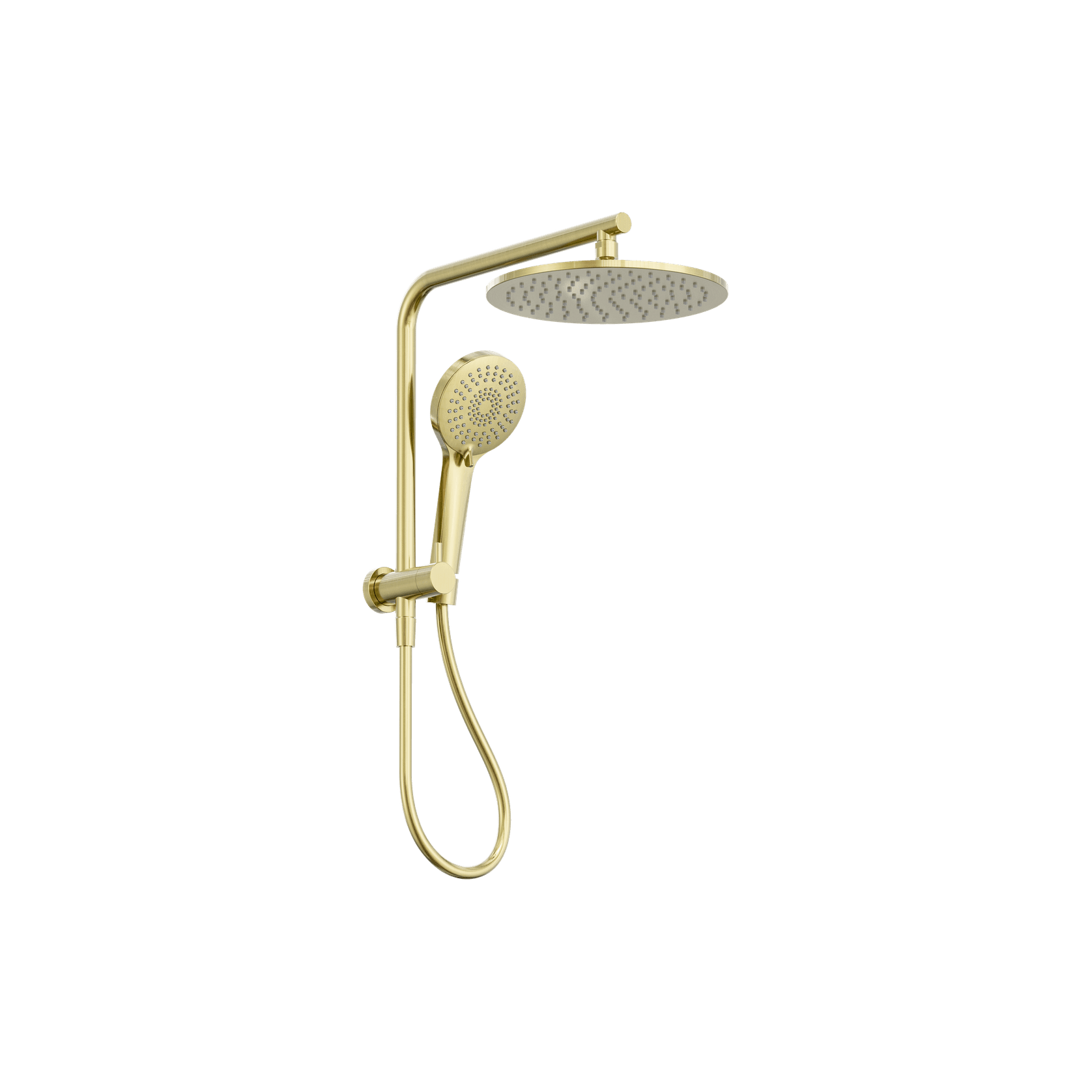 Mecca 2 In 1 Twin Shower Brushed Gold gallery detail image