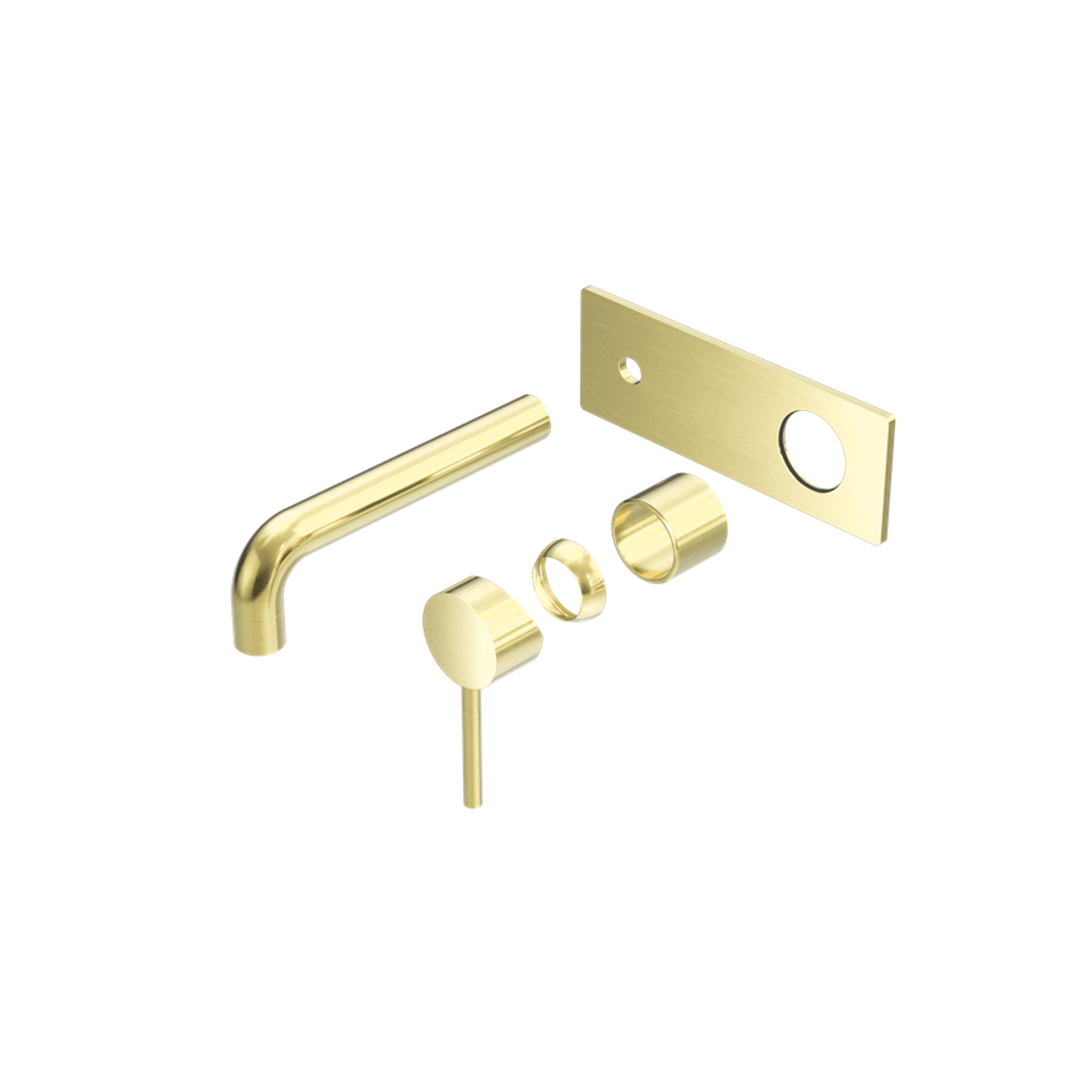 Dolce Wall Basin/Bath Mixer Trim Kits Only Brushed Gold gallery detail image