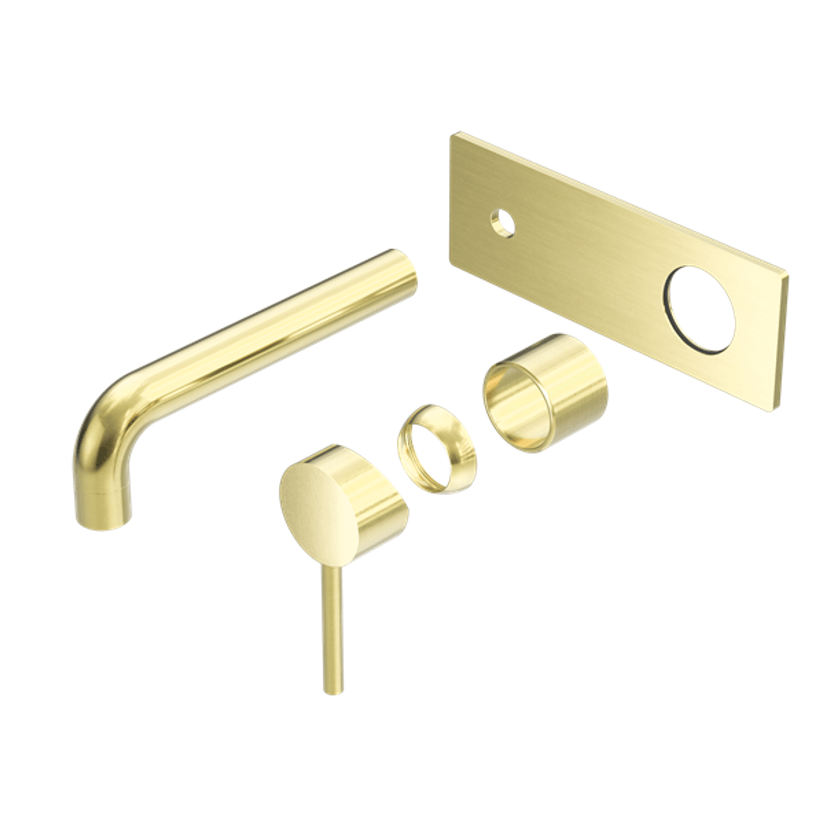 Dolce Wall Basin/Bath Mixer Trim Kits Only Brushed Gold gallery detail image