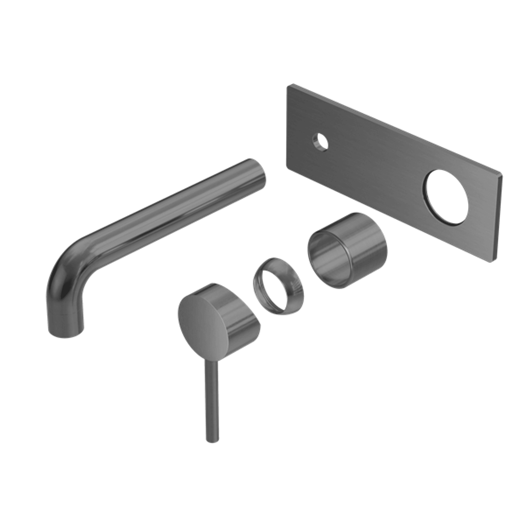 Dolce Wall Basin/Bath Mixer Trim Kits Only Gun Metal gallery detail image