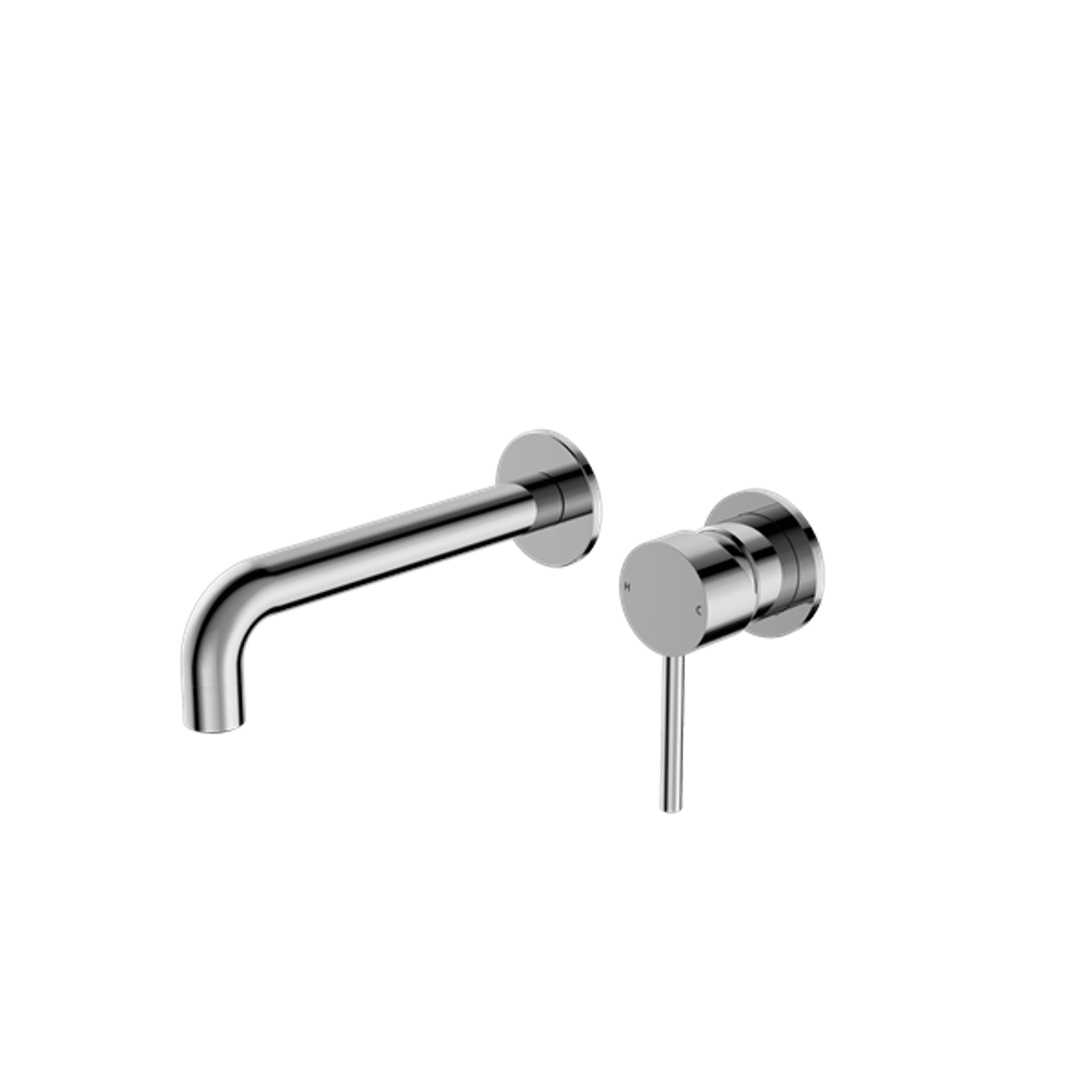 Dolce Wall Basin/Bath Mixer Separate Back Plate Chrome gallery detail image