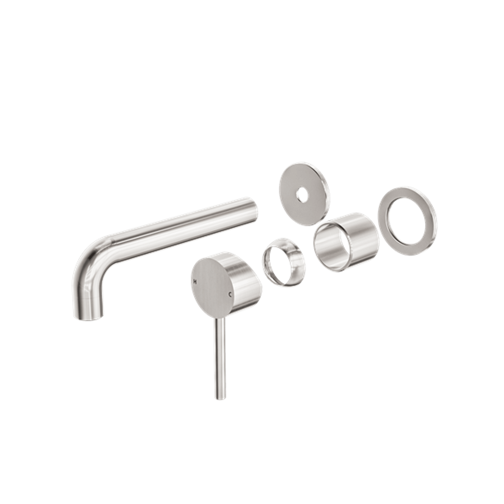Dolce Wall Basin/Bath Mixer Separate Back Plate Trim Kits Only Brushed Nickel gallery detail image
