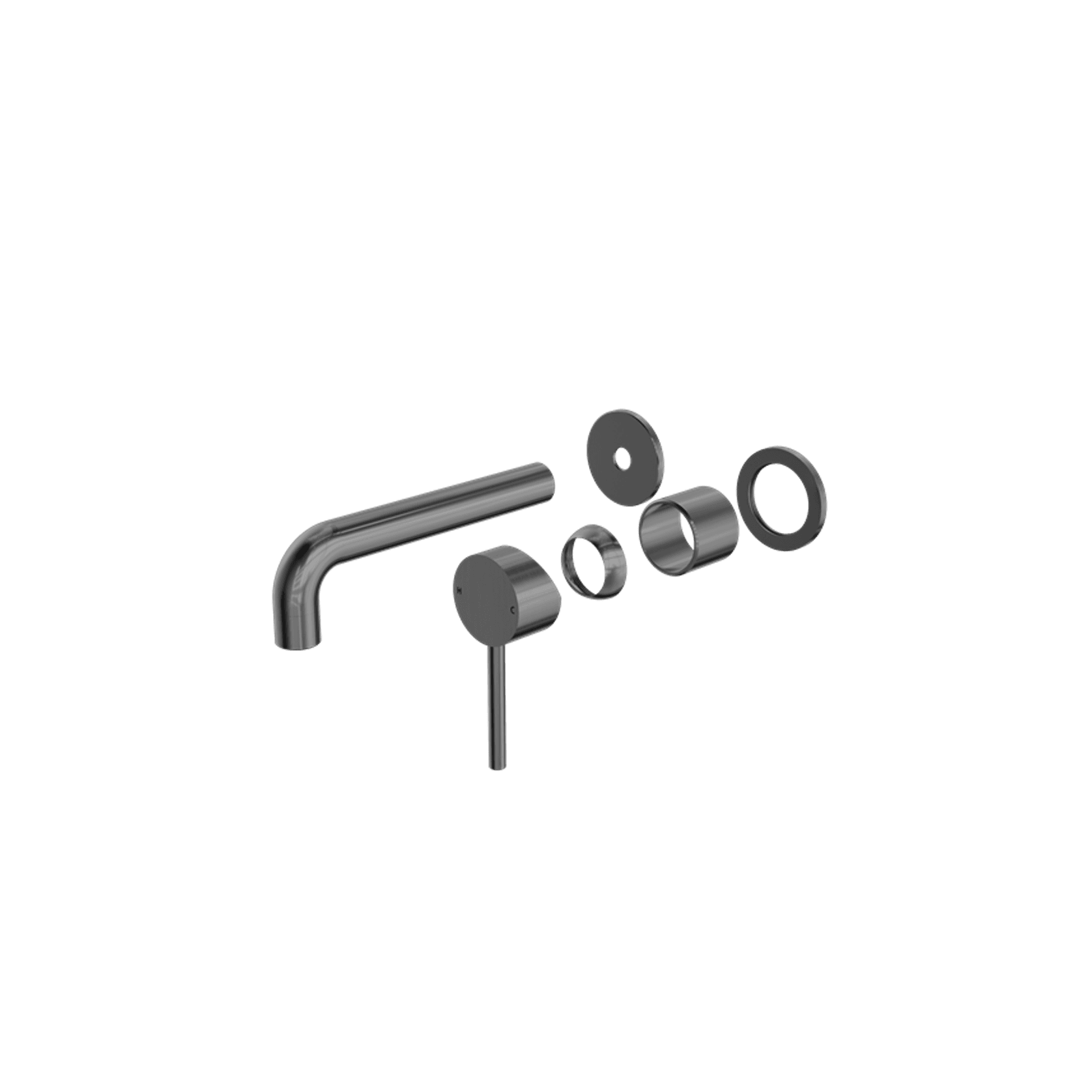 Dolce Wall Basin/Bath Mixer Separate Back Plate Trim Kits Only Gun Metal gallery detail image
