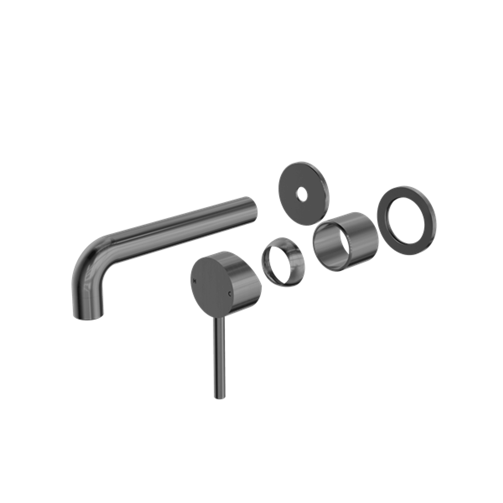 Dolce Wall Basin/Bath Mixer Separate Back Plate Trim Kits Only Gun Metal gallery detail image