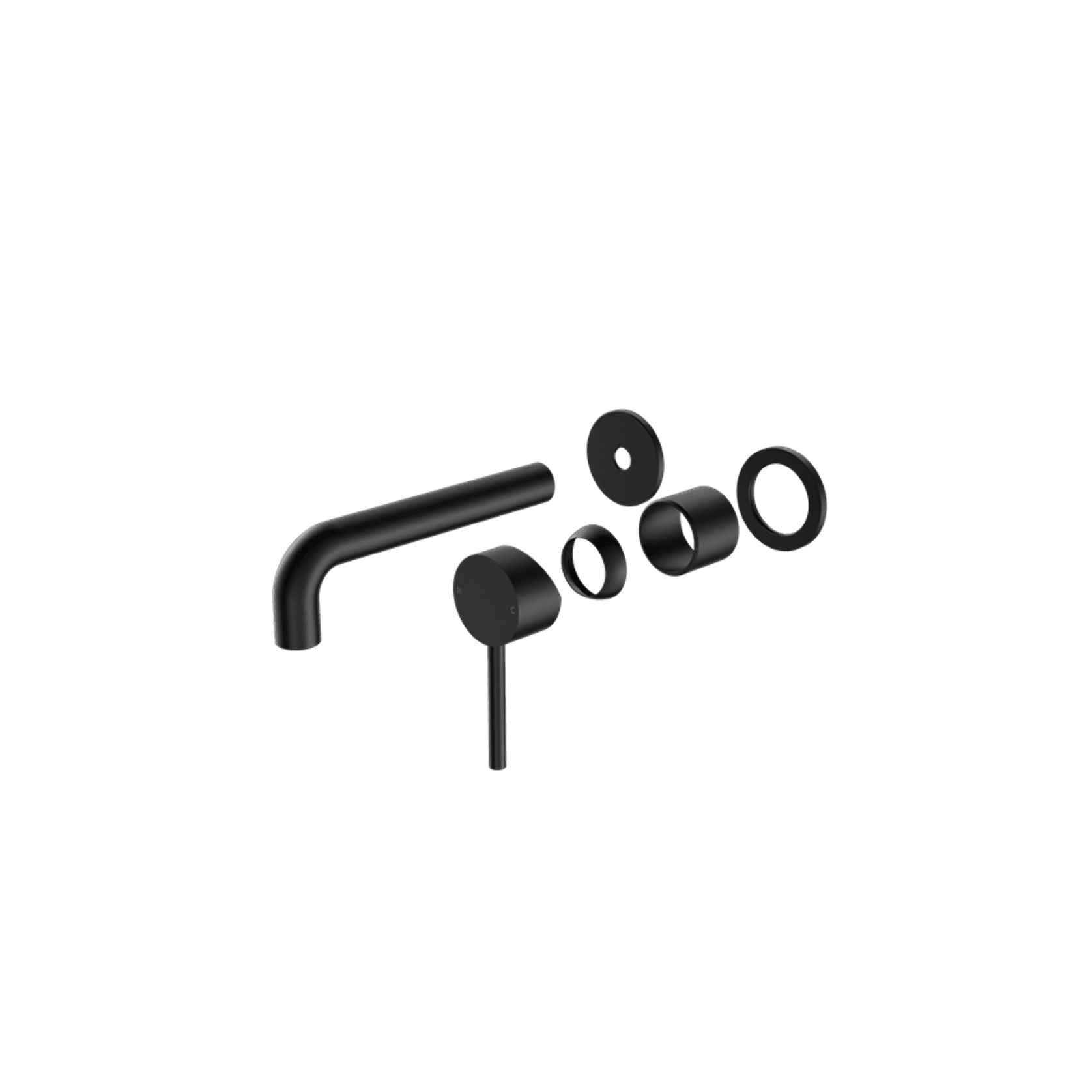 Dolce Wall Basin/Bath Mixer Separate Back Plate Trim Kits Only Matte Black gallery detail image