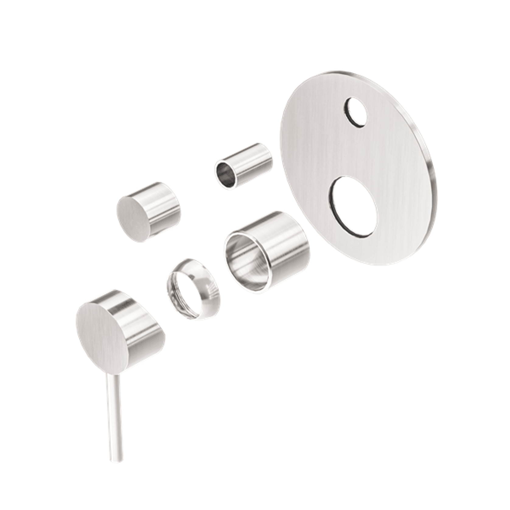 Dolce Shower Mixer With Divertor Trim Kits Only Brushed Nickel gallery detail image