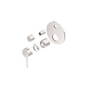 Dolce Shower Mixer With Divertor Trim Kits Only Brushed Nickel gallery detail image