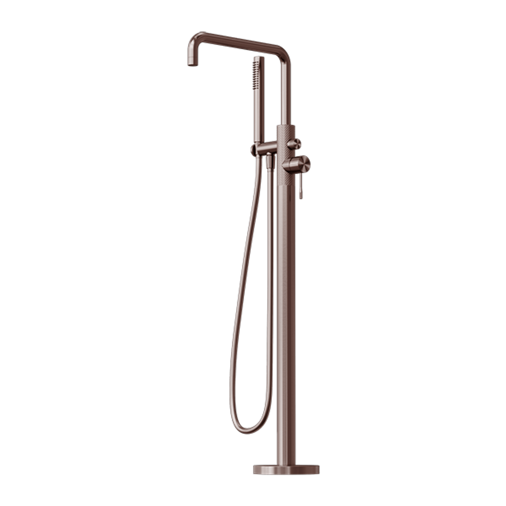 Opal Freestanding Bath Mixer With Hand Shower Brushed Bronze gallery detail image