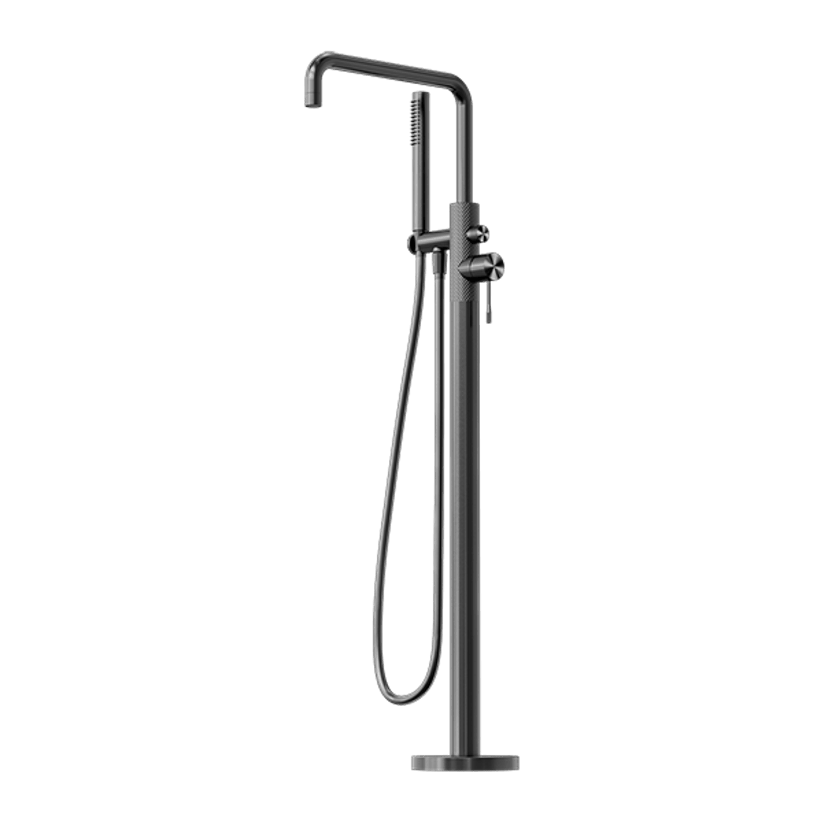 Opal Freestanding Bath Mixer With Hand Shower Graphite gallery detail image