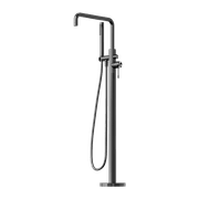 Opal Freestanding Bath Mixer With Hand Shower Graphite gallery detail image