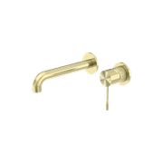 Opal Wall Basin/Bath Mixer Separate Back Plate 185mm Brushed Gold gallery detail image