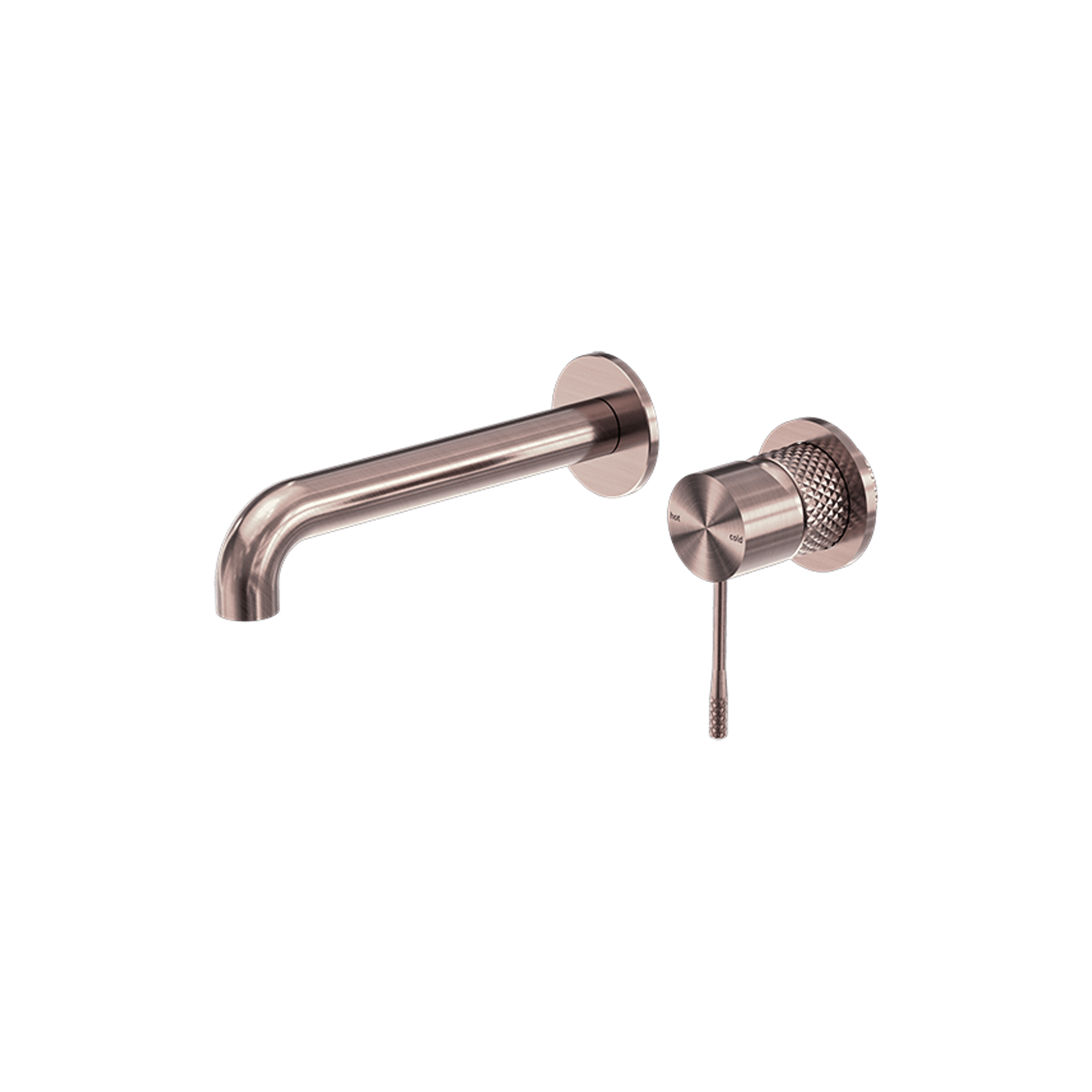 Opal Wall Basin/Bath Mixer Separate Back Plate 260mm Brushed Bronze gallery detail image