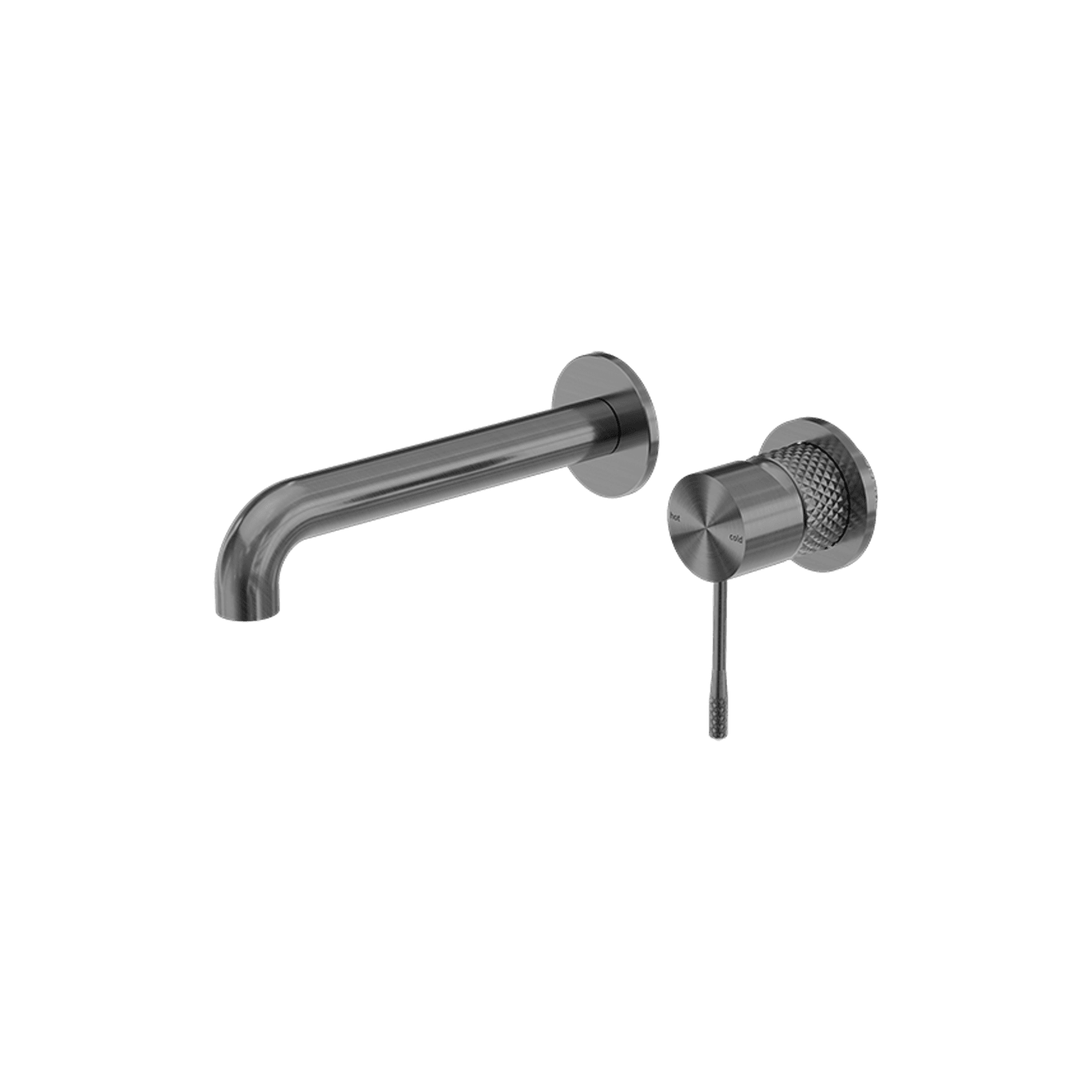 Opal Wall Basin/Bath Mixer Separate Back Plate 120mm Graphite gallery detail image