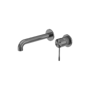 Opal Wall Basin/Bath Mixer Separate Back Plate 260mm Graphite gallery detail image