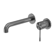 Opal Wall Basin/Bath Mixer Separate Back Plate 230mm Graphite gallery detail image