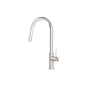 Opal Pull Out Sink Mixer With Vegie Spray Function Brushed Nickel gallery detail image