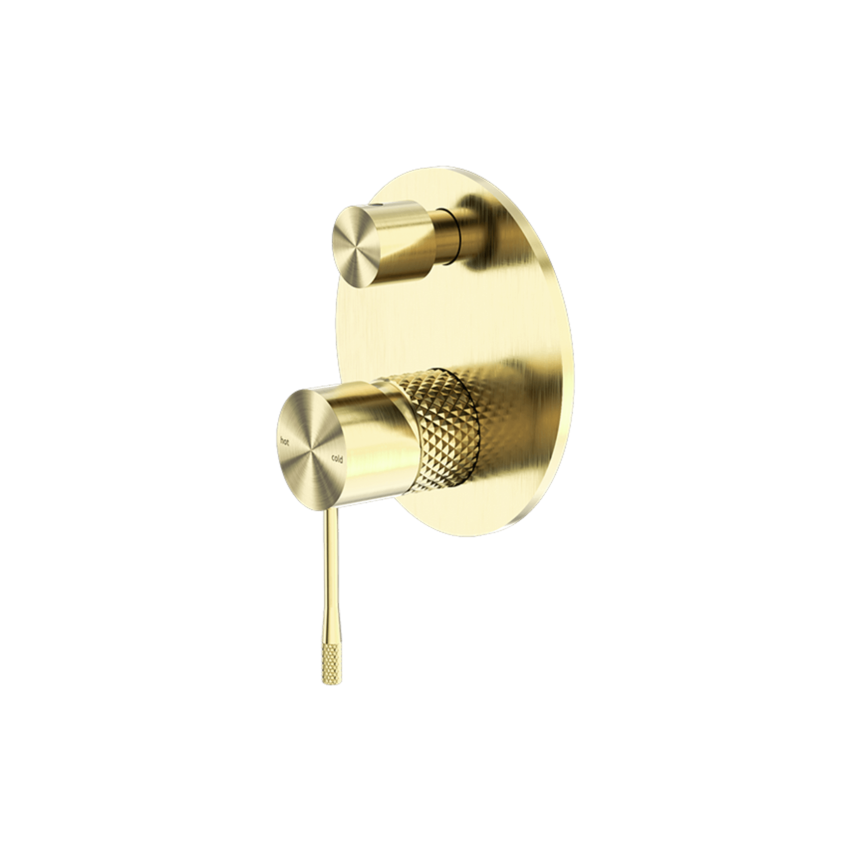 Opal Shower Mixer With Divertor Brushed Gold gallery detail image