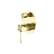 Opal Shower Mixer With Divertor Brushed Gold gallery detail image