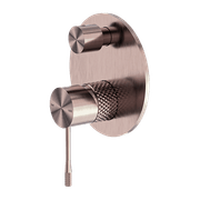 Opal Shower Mixer With Divertor Brushed Bronze gallery detail image