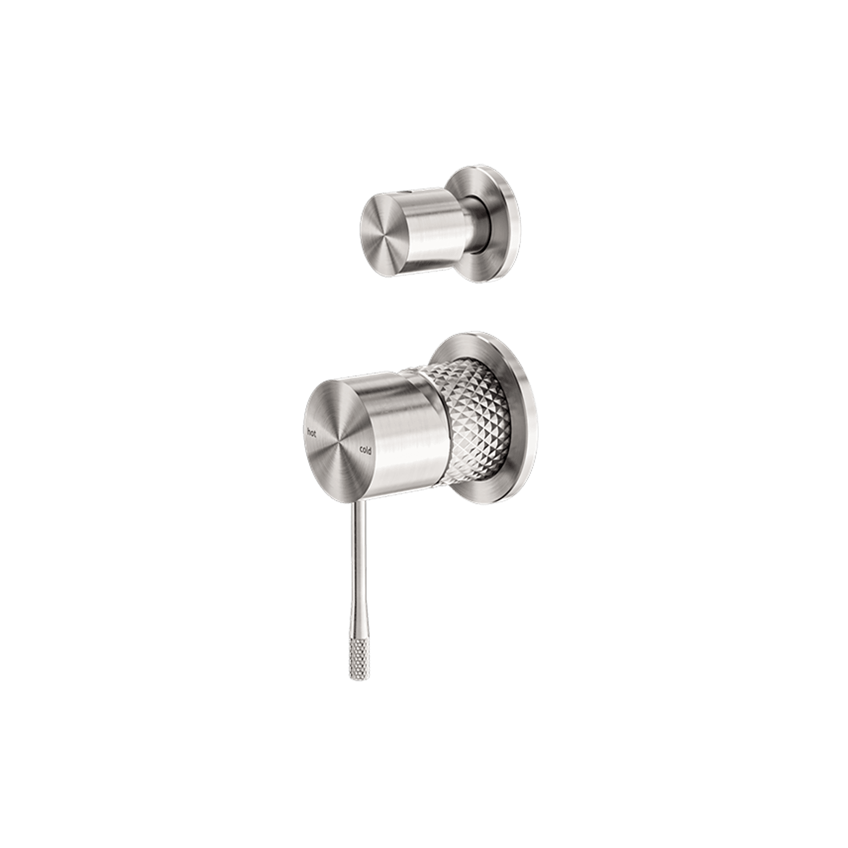 Opal Shower Mixer With Divertor Separate Plate Brushed Nickel gallery detail image