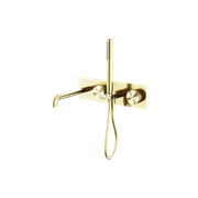 Opal Shower System With Spout 250mm Brushed Gold gallery detail image