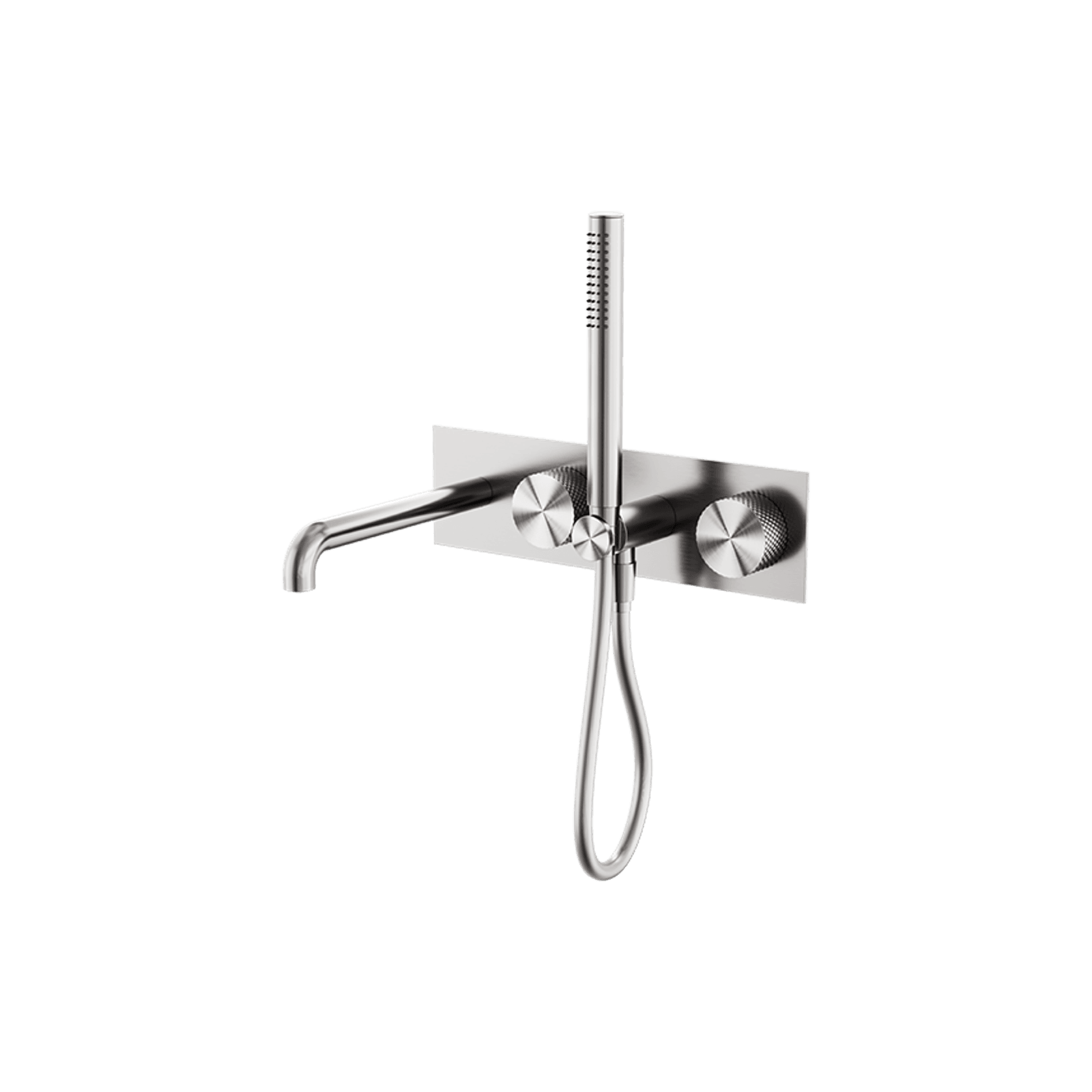 Opal Shower System With Spout 250mm Brushed Nickel gallery detail image