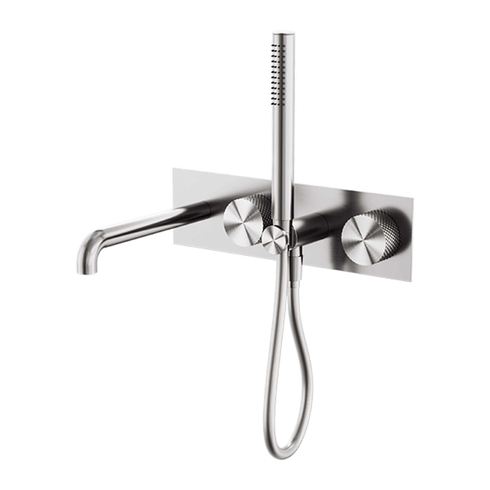 Opal Shower System With Spout 250mm Brushed Nickel gallery detail image