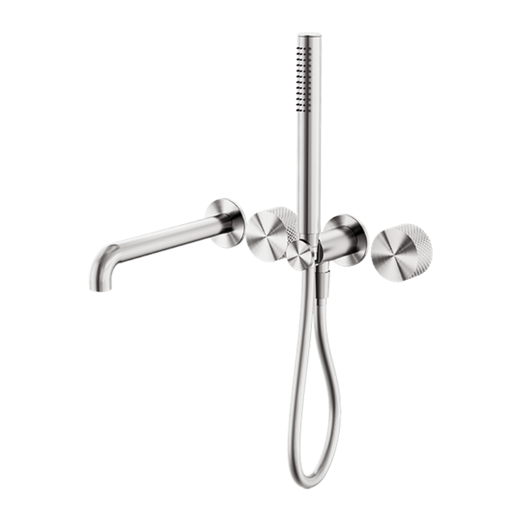 Opal Shower System Separate Plate With Spout 230mm Brushed Nickel gallery detail image