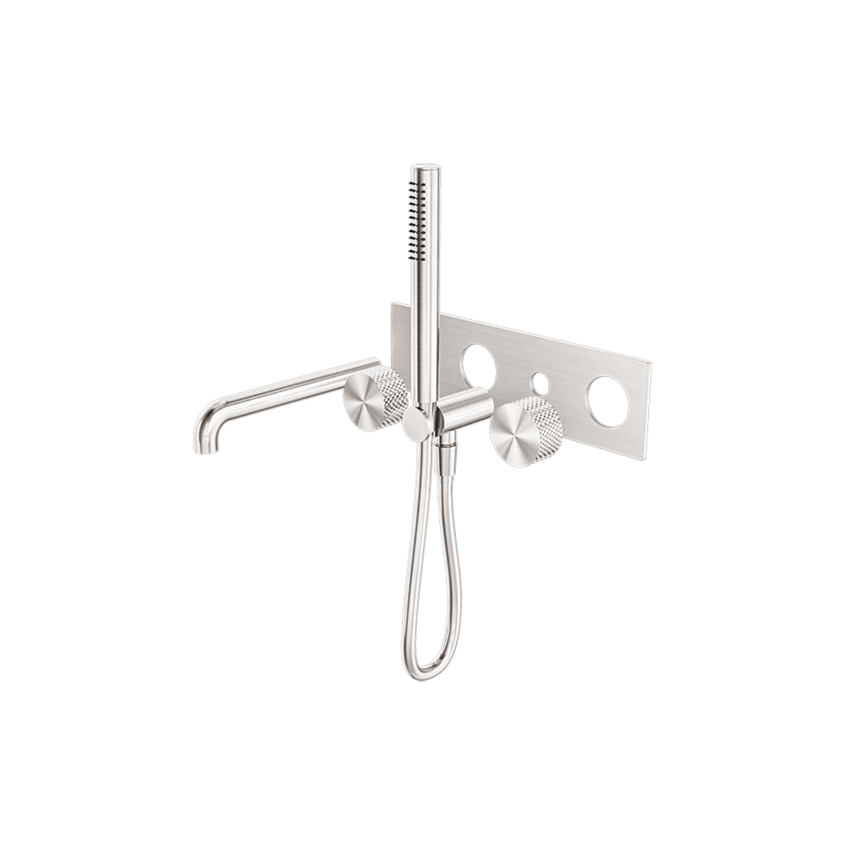 Opal Shower System With Spout 230mm Kit Brushed Nickel gallery detail image