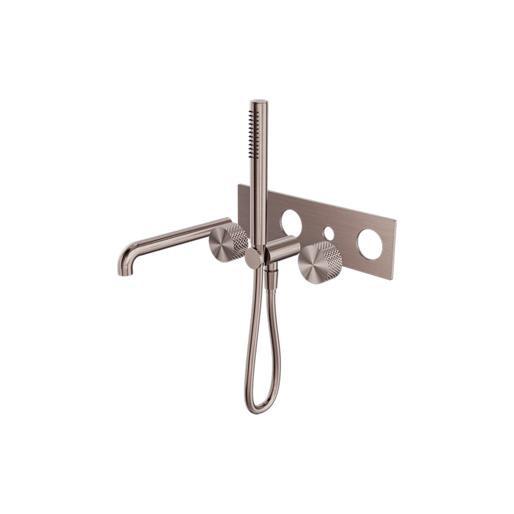 Opal Shower System With Spout 250mm Kit Brushed Bronze gallery detail image