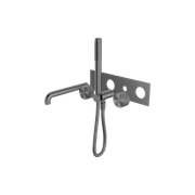 Opal Shower System With Spout 250mm Kit Graphite gallery detail image