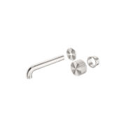 Opal Wall Basin/Bath Set 120mm Kit Brushed Nickel gallery detail image