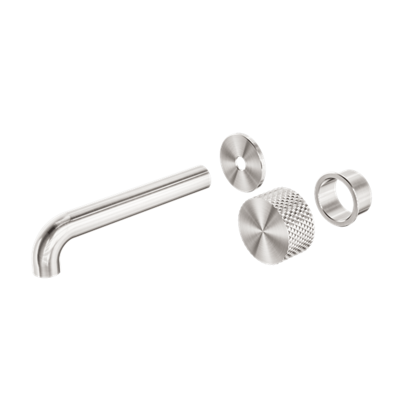 Opal Wall Basin/Bath Set 185mm Kit Brushed Nickel gallery detail image