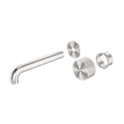 Opal Wall Basin/Bath Set 185mm Kit Brushed Nickel gallery detail image