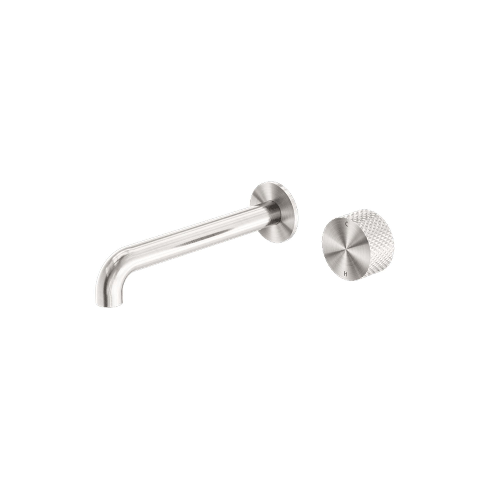 Opal Wall Basin/Bath Set 185mm Brushed Nickel gallery detail image