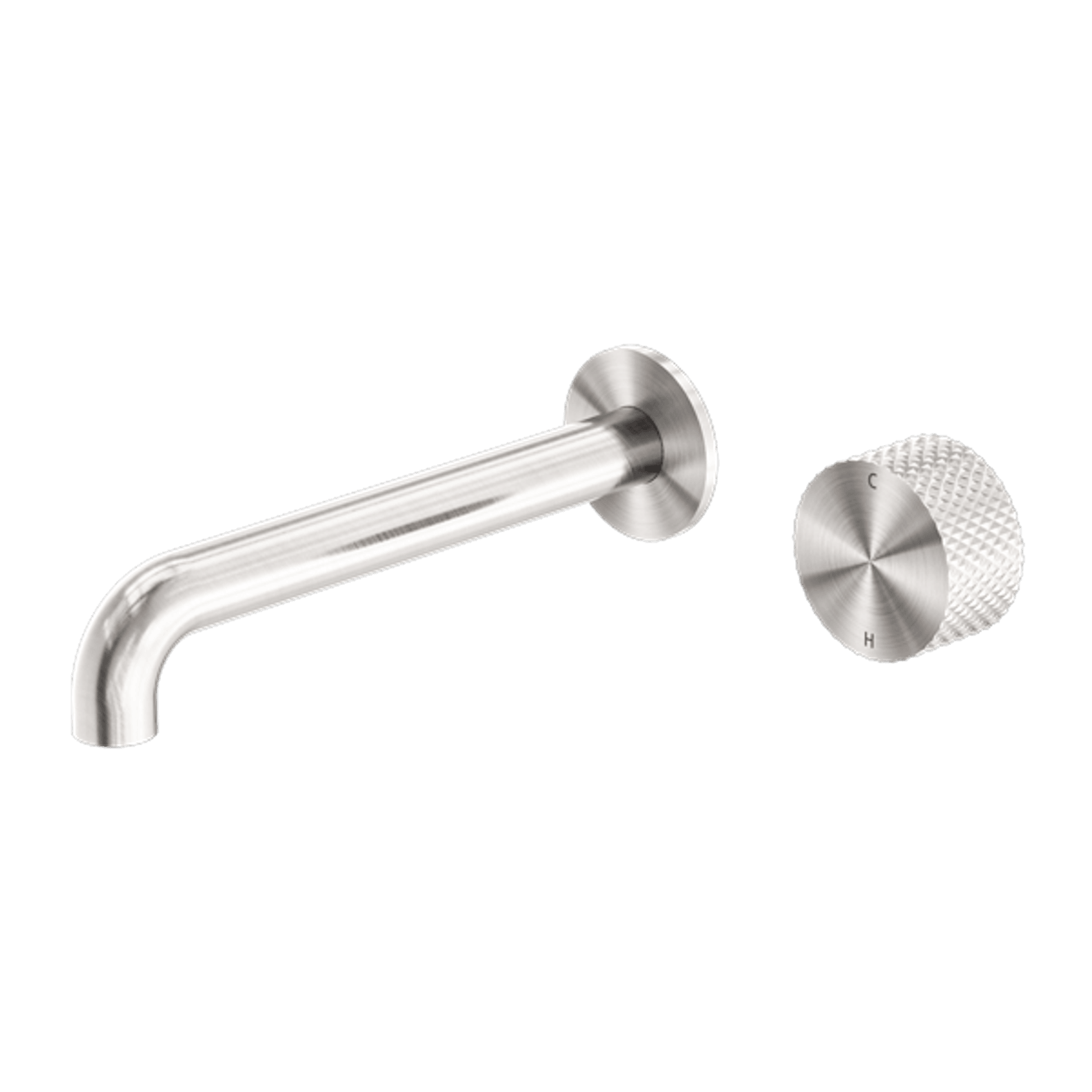 Opal Wall Basin/Bath Set 185mm Brushed Nickel gallery detail image