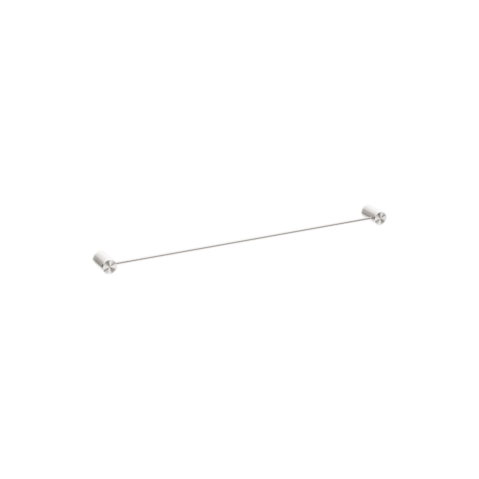 Opal Single Towel Rail 800mm Brushed Nickel gallery detail image