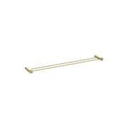 Opal Double Towel Rail 800mm Brushed Gold gallery detail image