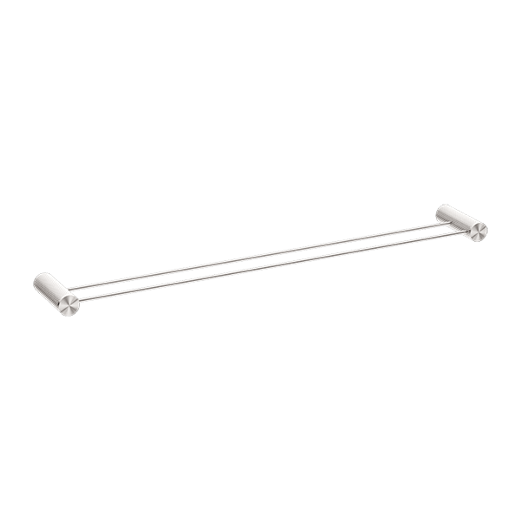 Opal Double Towel Rail 800mm Brushed Nickel gallery detail image