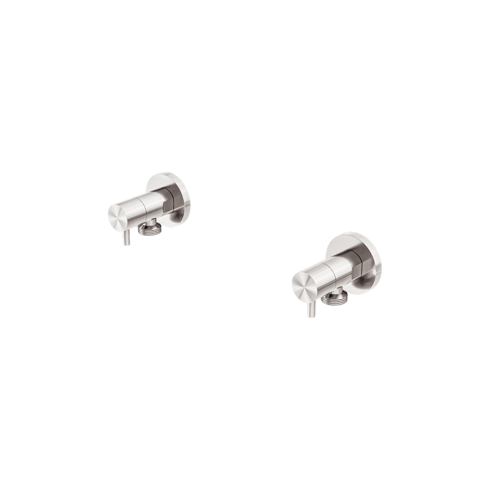 Washing Machine Tap Set Brushed Nickel gallery detail image