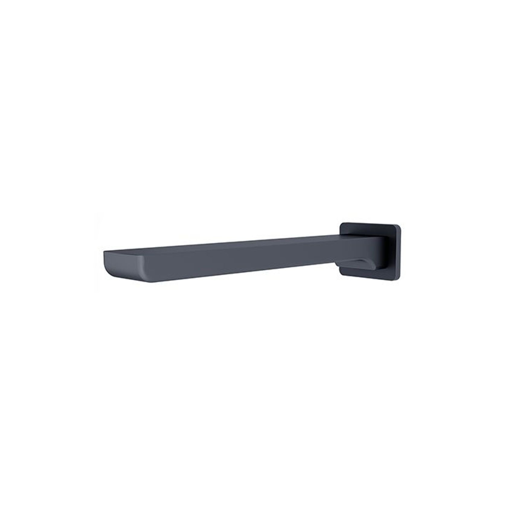 Celia Fixed Bath Spout Only Matte Black gallery detail image