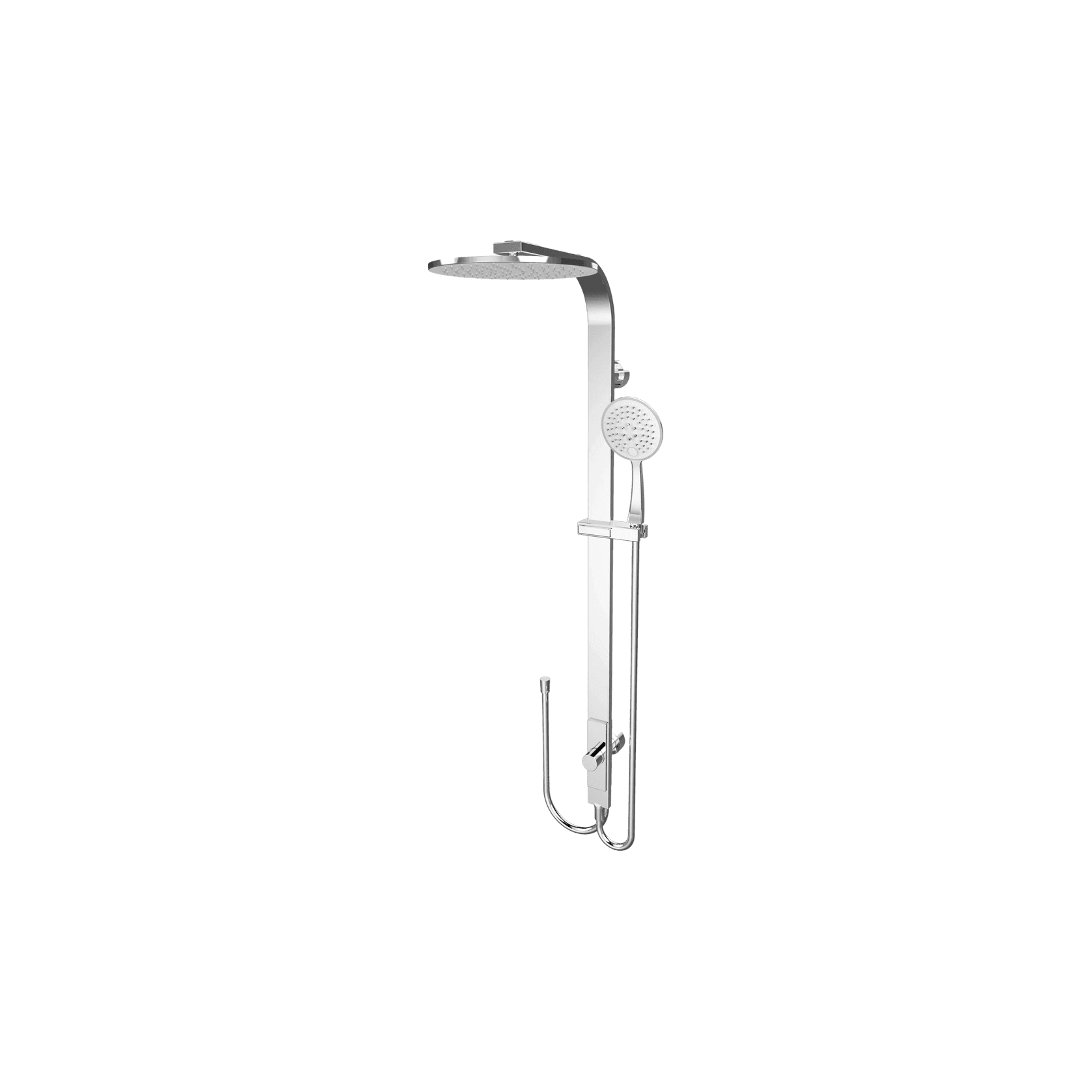 Astra Rain Round Twin Shower Double Hose Chrome gallery detail image