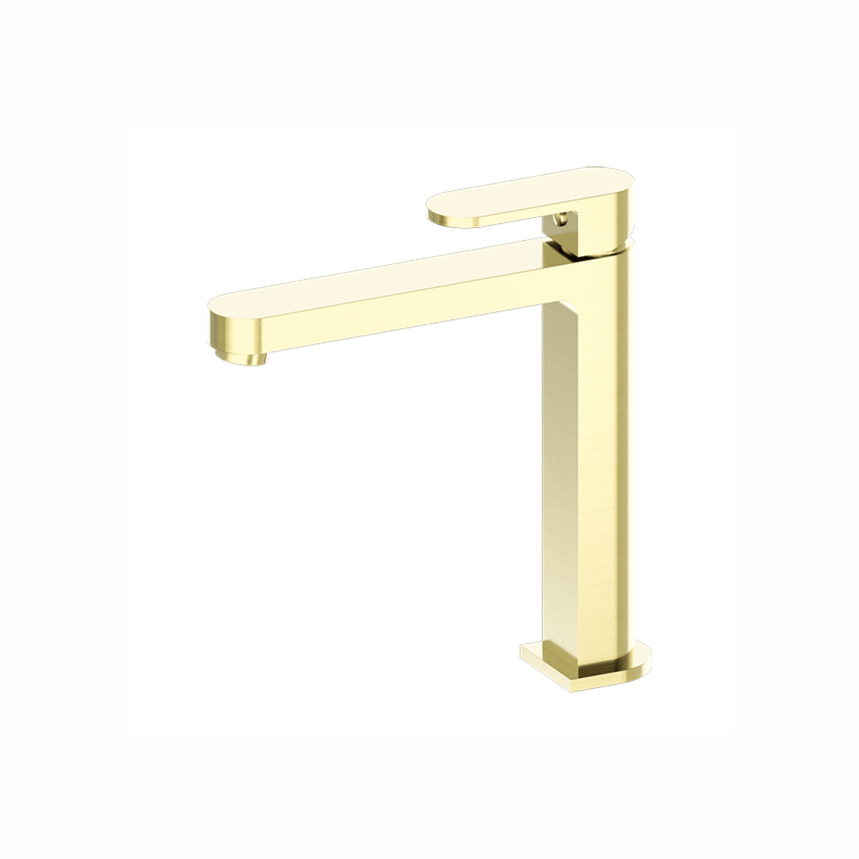 Ecco Tall Basin Mixer Brushed Gold gallery detail image